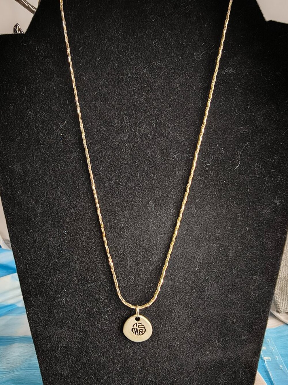 Sterling Silver 925 Asian Good Luck Charm Necklace